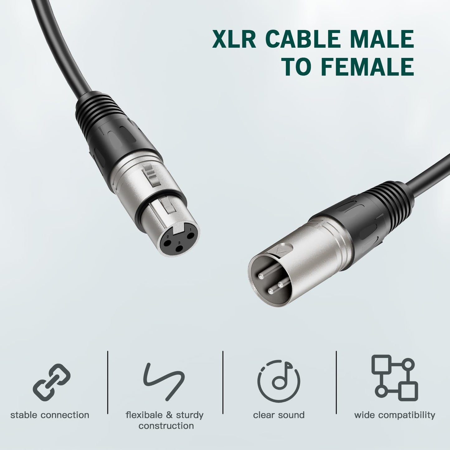 Cable mic 100 pies