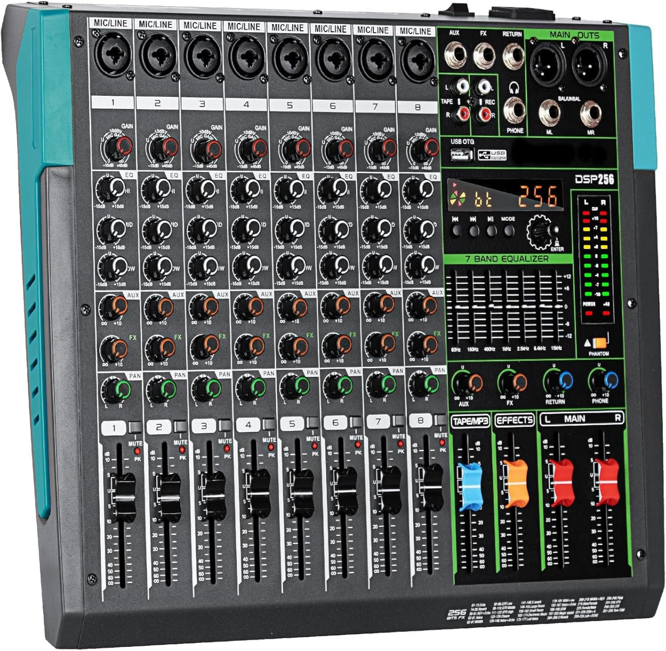 Consola 8 canales